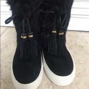 Tory Burch fur boots